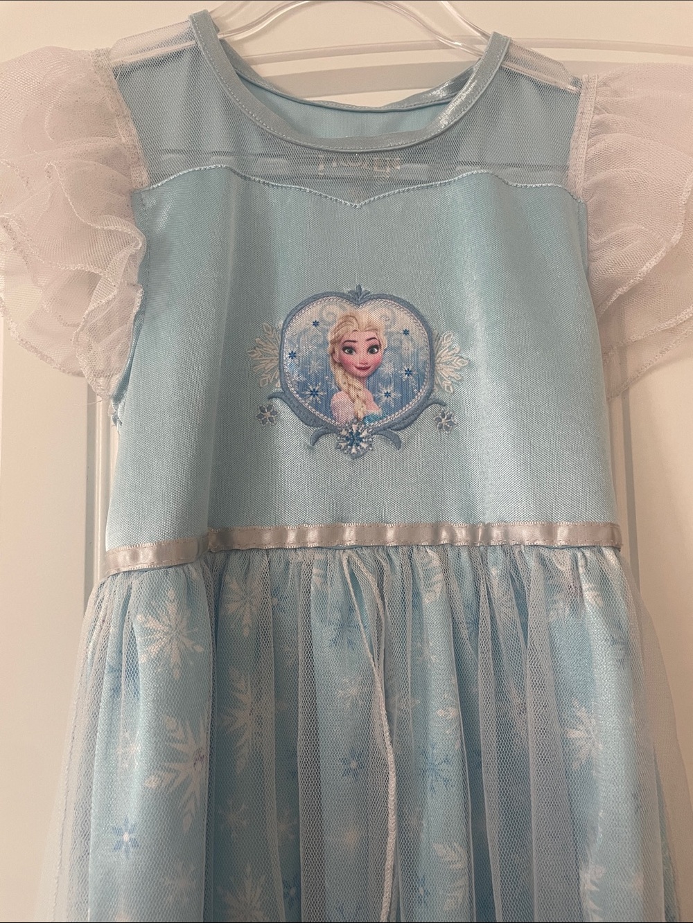 Disney Frozen Light Blue Elsa Snowflake Nightgown - Picture 2 of 4